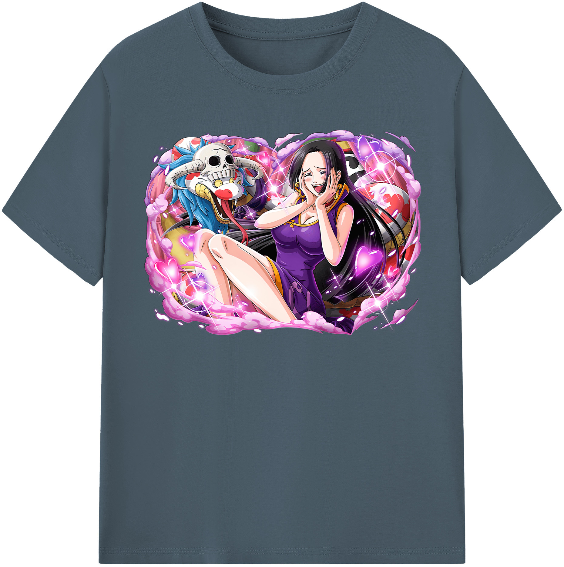 ワンピース ボア・ハンコック ONE PIECE Boa·Hancock 綿100％半袖Tシャツ（フロントプリント）